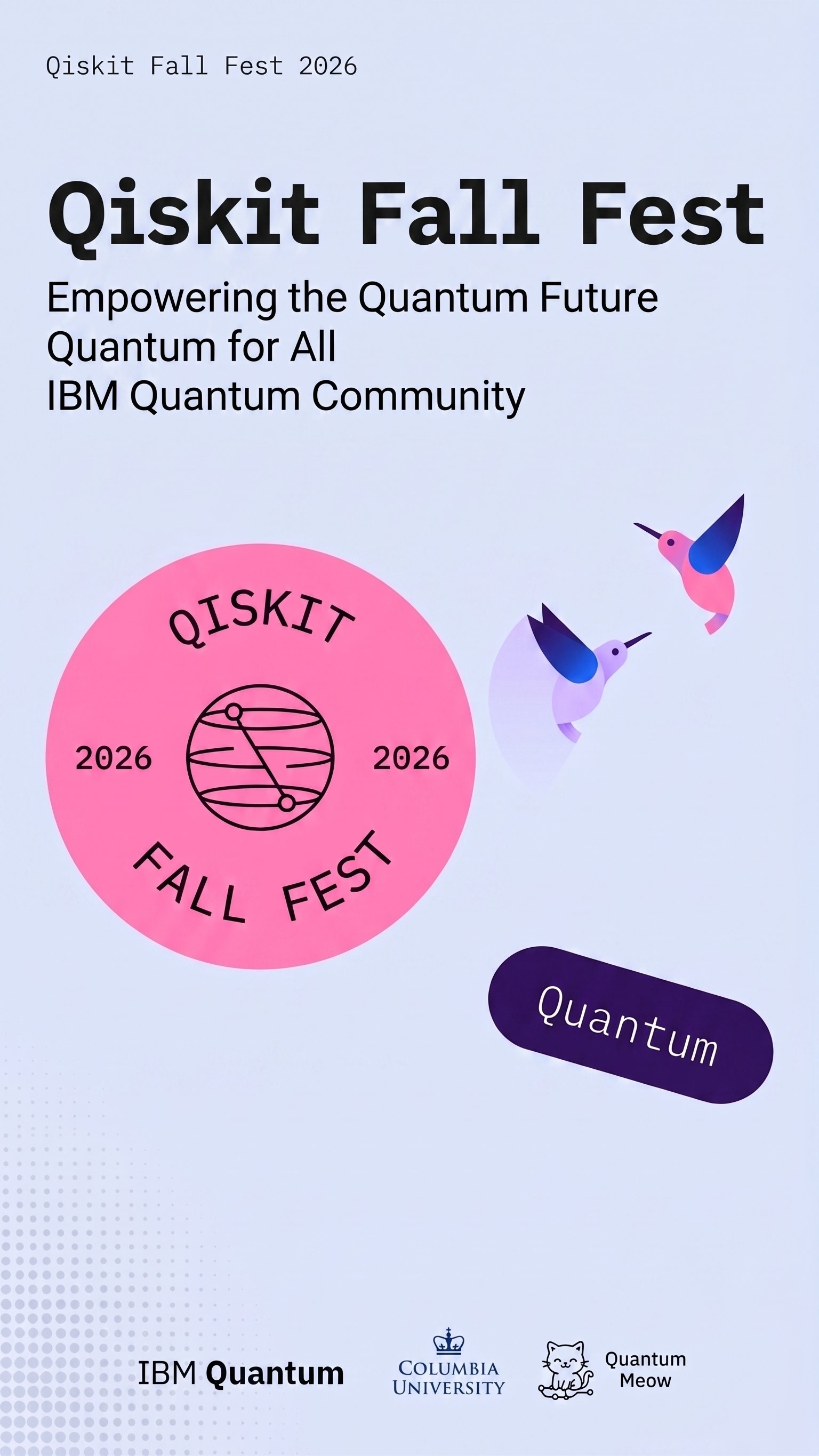 Qiskit Fall Fest 2026 at Columbia University